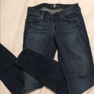7 for all Mankind skinny jeans with stretch